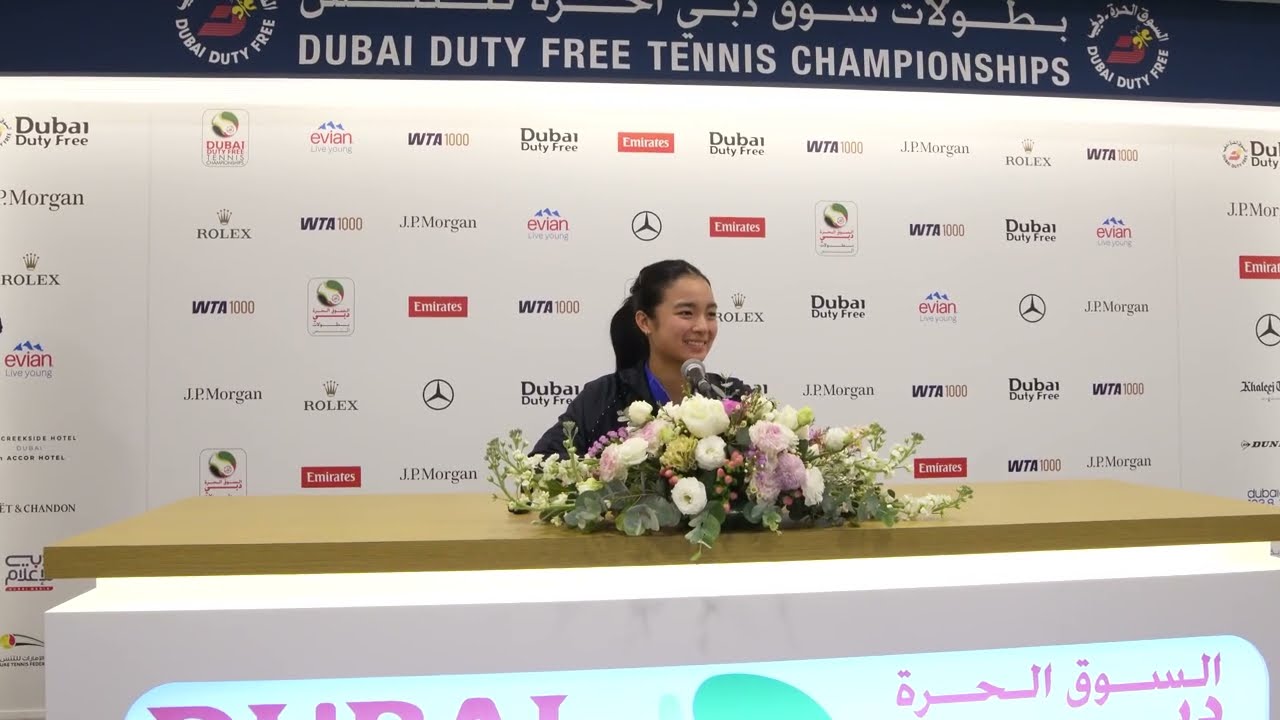 Alex Eala - R2 Press Conference - 2026 Dubai Duty Free Tennis Championships