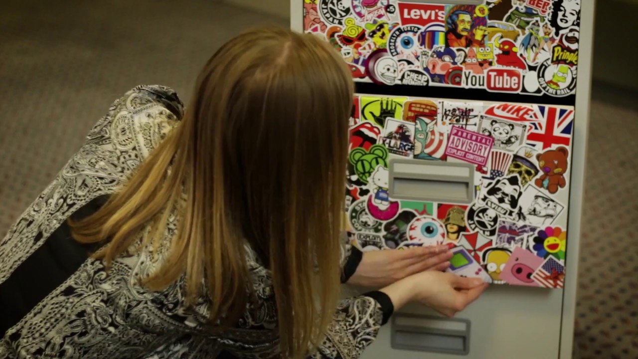 Filing Cabinet Stickerbomb