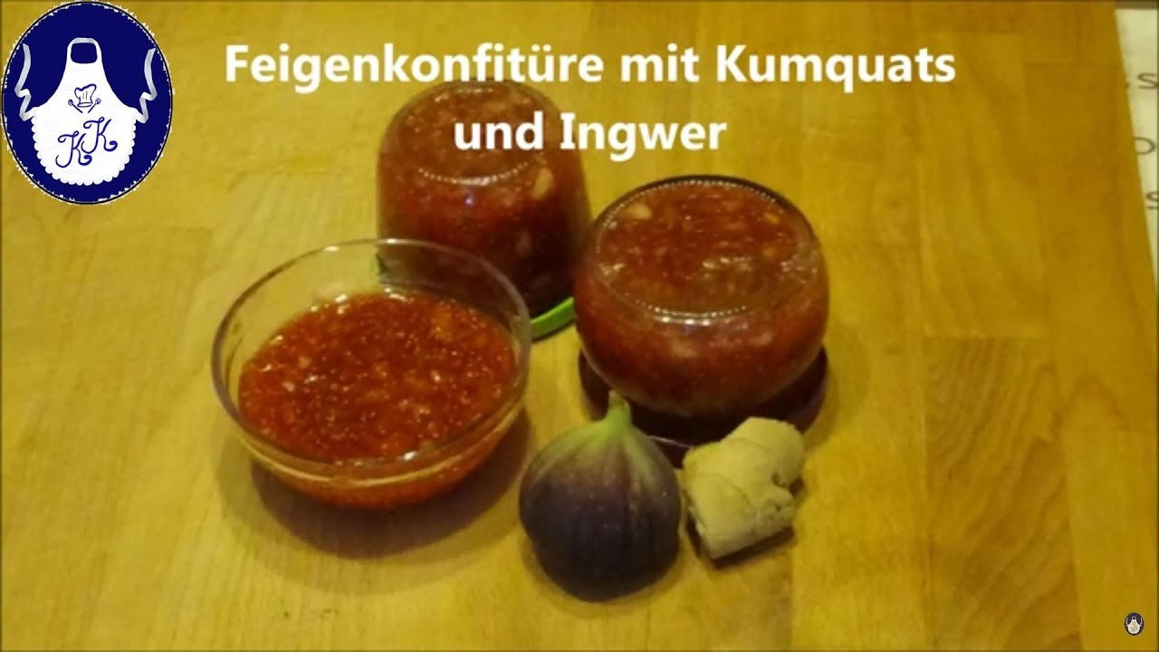 Feigenkonfitüre mit Kumquats und Ingwer , köstlich