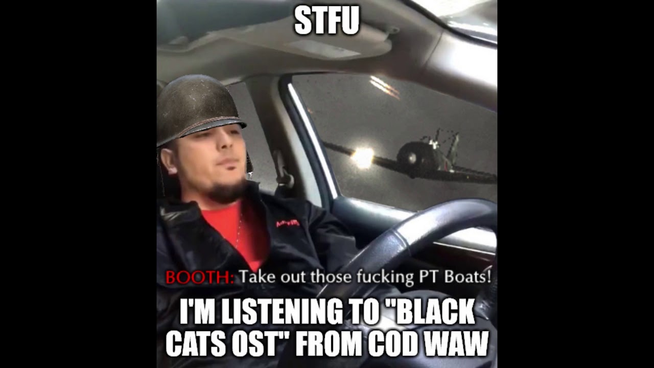 When you're playing the mission Black Cats from COD WAW