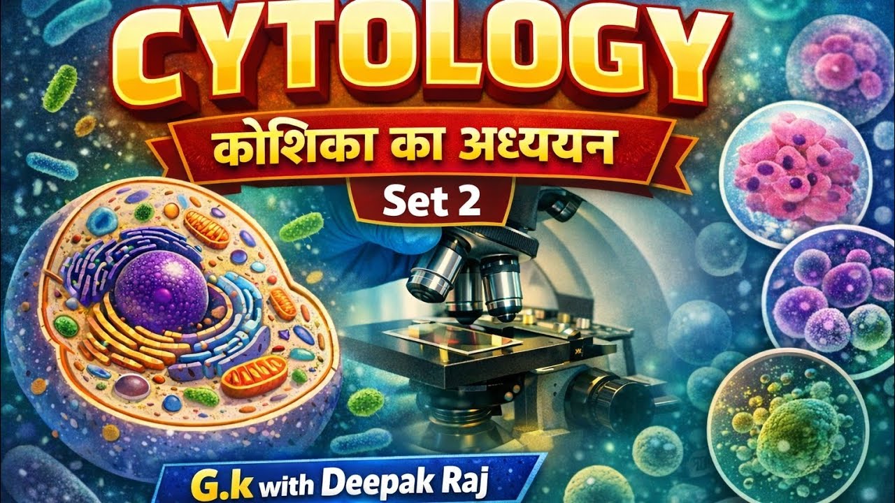Cytology MCQ | Cell Biology 50 Questions | AEDO, Bihar Police | Set-2