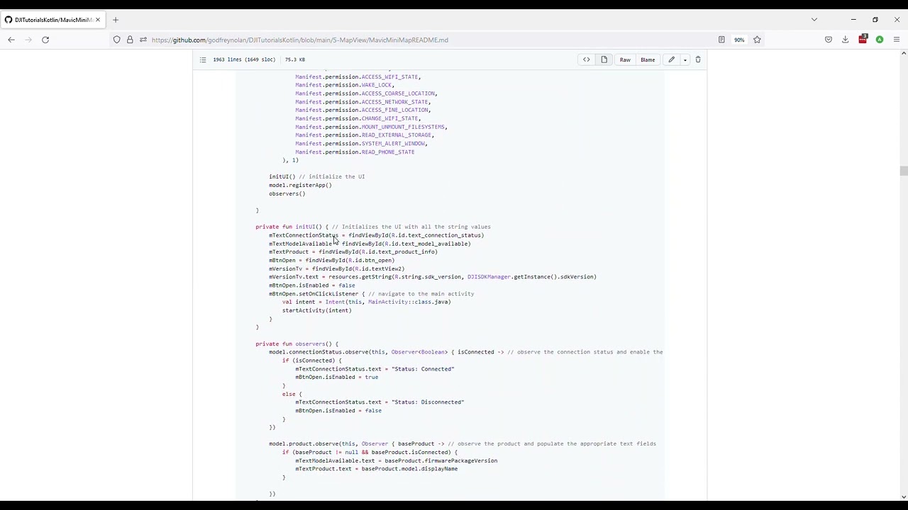Пошаговое руководство по использованию DJI SDK MapView