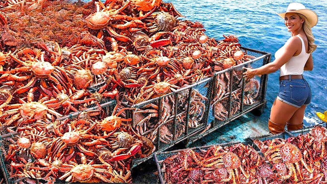 Catching & Processing Hundreds of Tons of Alaskan King Crab – The Ultimate Seafood Adventure!
