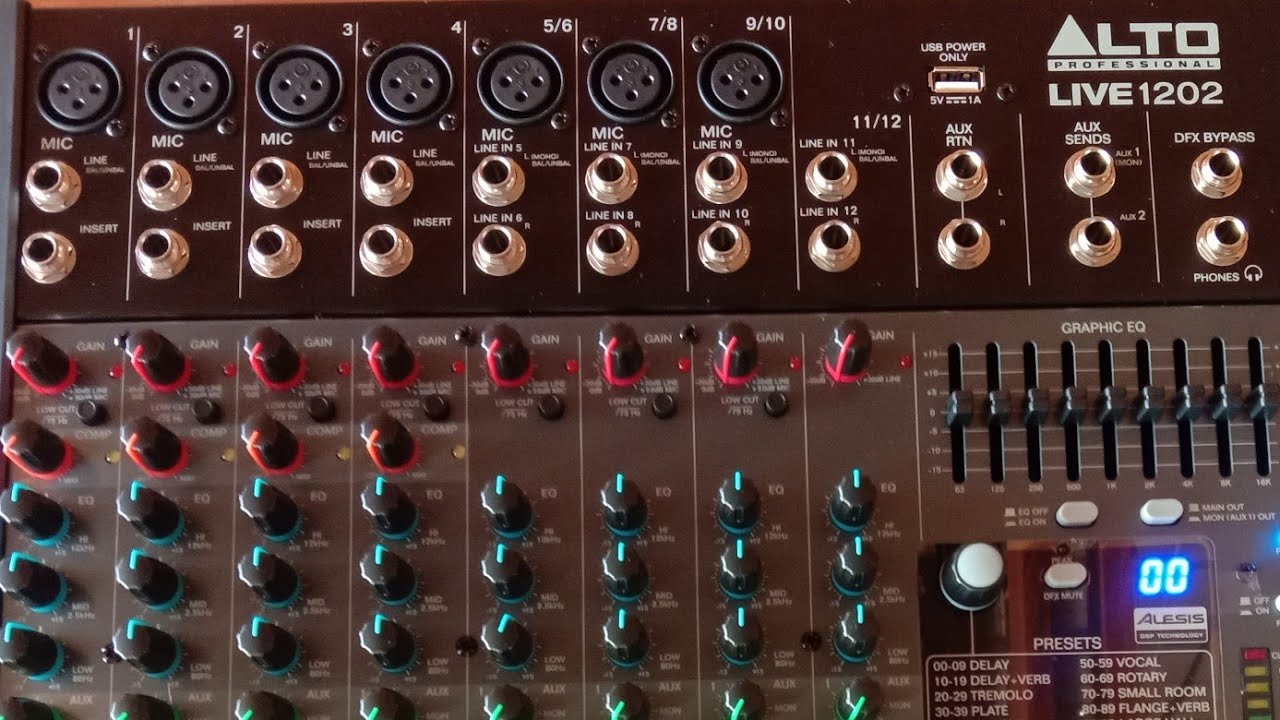 #Alto Live 1202 Mixer របៀបប្រើមិច12ឆាណែល ផលិតផលអាមេរិក