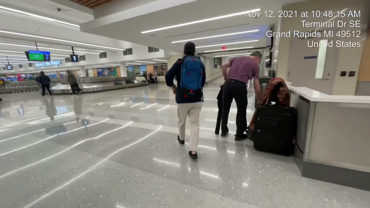 Rental Car to Gate A4 at Grand Rapids Gerald R. Ford International Airport:  (Nov 12, 2021)