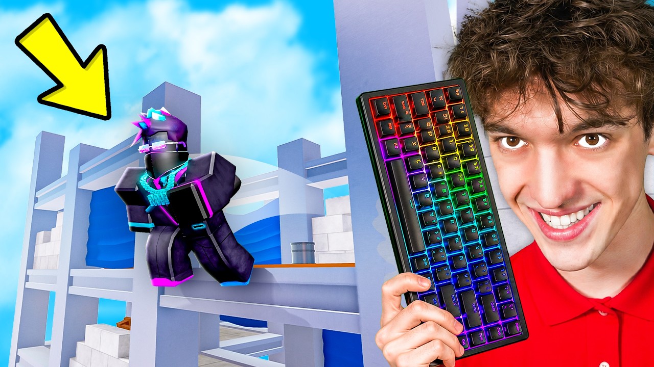 I Pranked MiniBloxia with a WIRELESS KEYBOARD in Roblox Rivals!