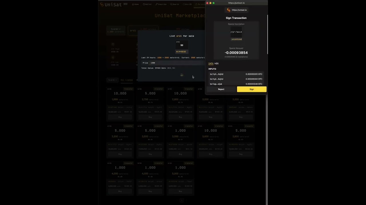 A video tutorial about how to list your brc-20 on UniSat Marketplace! #brc #brc-20 #bitcoin #btc