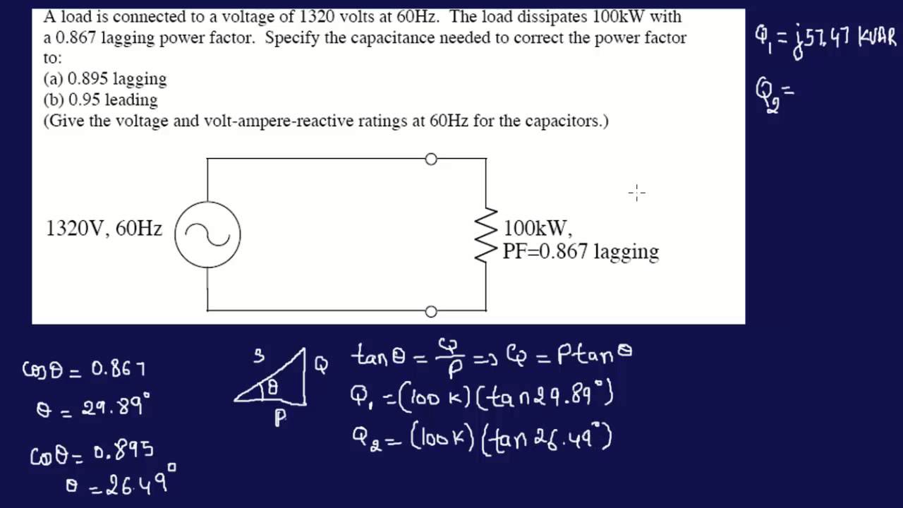Power Factor Correction-Capacitance-FE/EIT Review