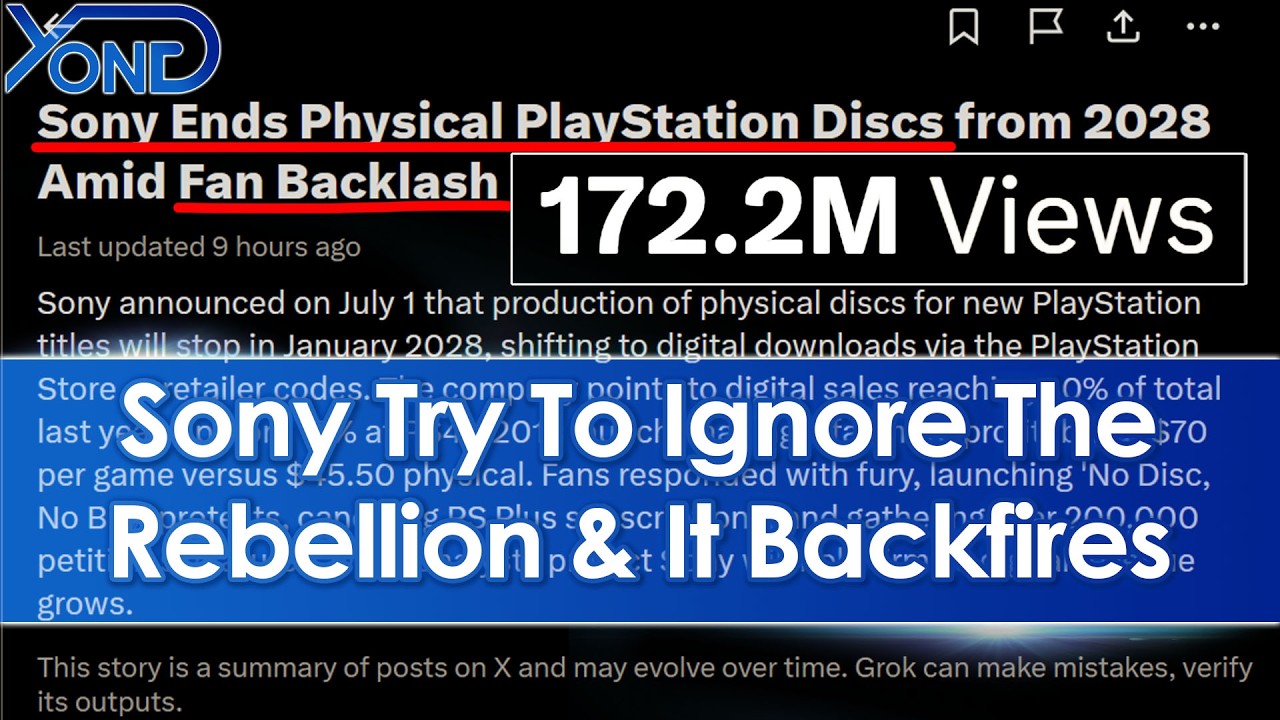 Sony пытается игнорировать массовый бунт после отказа от физических дисков &mdash; выходит неудачно, по...