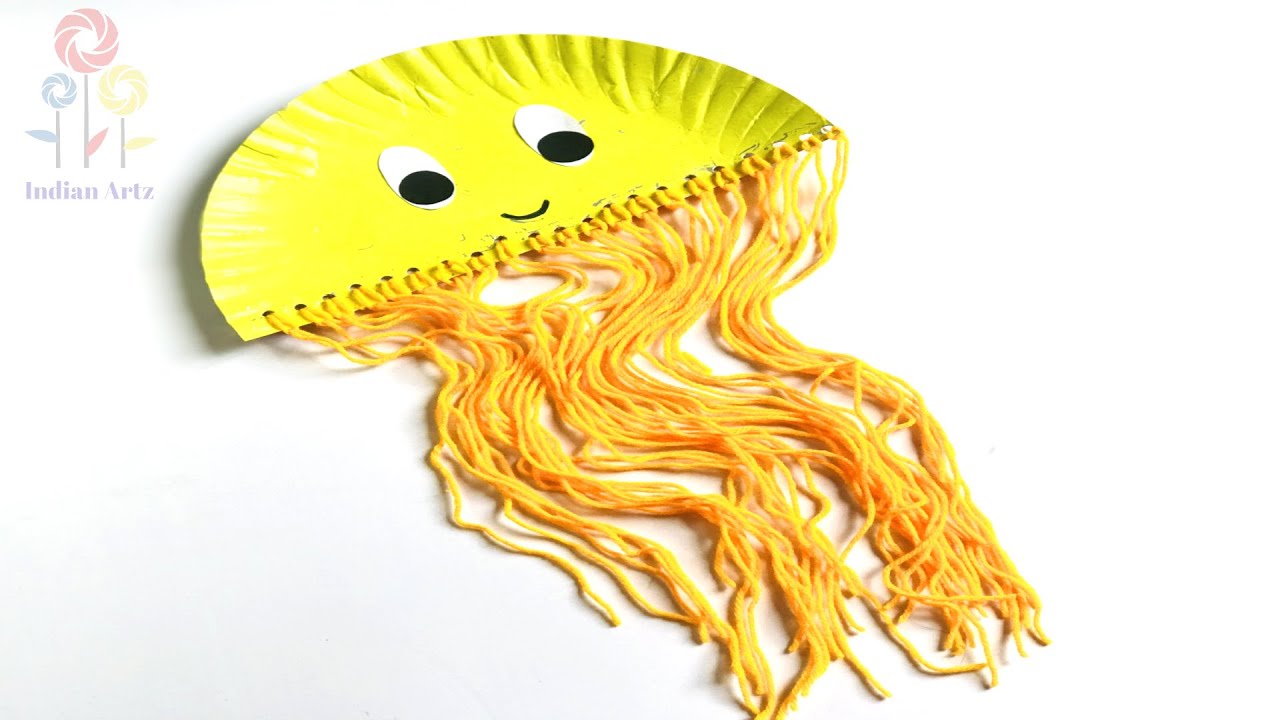 How to Make a Paper Plate Jellyfish | Easy Preschool Craft From Paper Plate