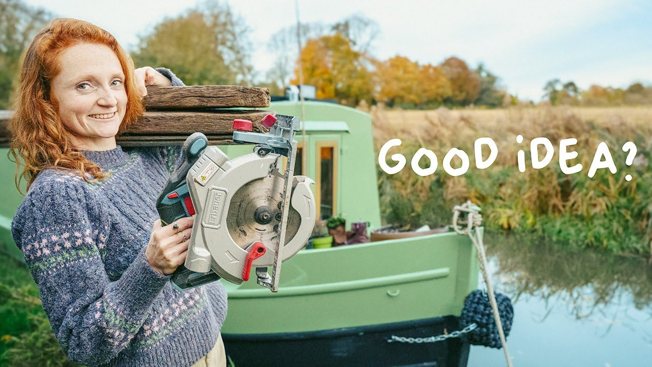 Making changes to our narrowboat home...