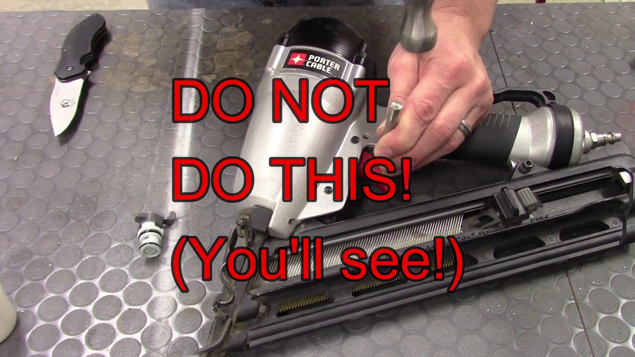Porter Cable Nailer Fix for trigger issues DA250C FN250C