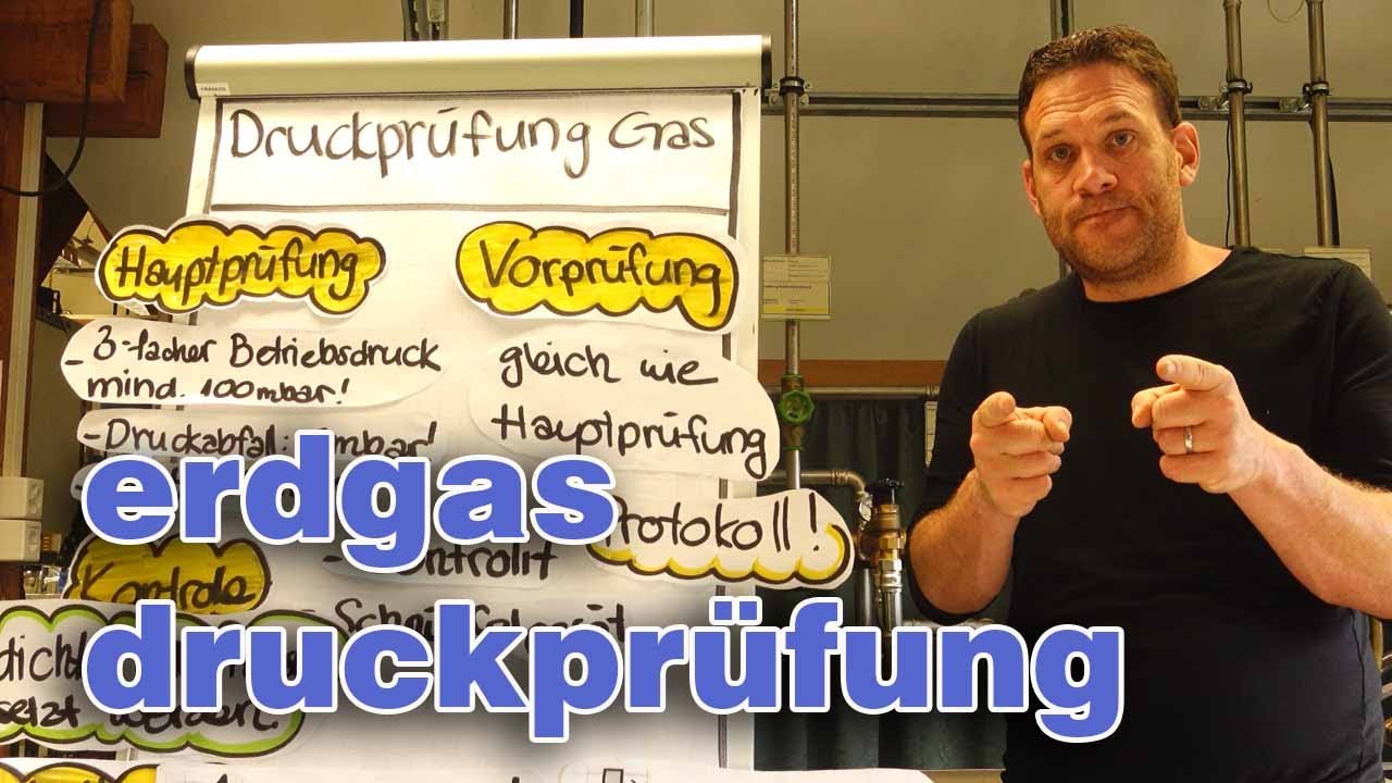 Erdgas 13 I Druckprüfung und Dichtheitskontrolle