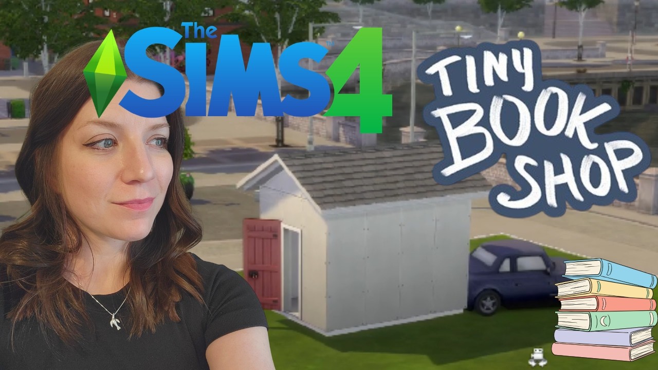 Can We Build A TINY BOOK SHOP in The Sims 4???