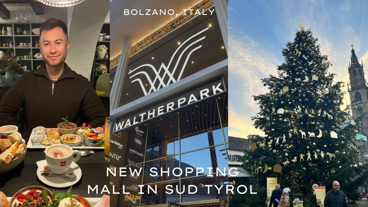 Bolzano Italy Travel Vlog 🇮🇹 | New Walther Park Mall, Italian Breakfast & Christmas Market 🎄