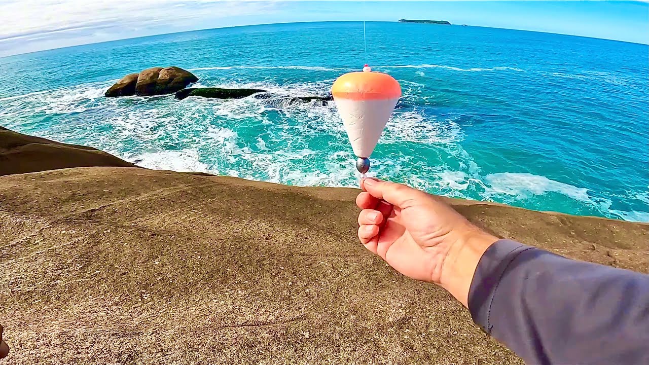 PESCA NO COSTÃO COM ISCAS NATURAIS! Quando o Simples Funciona Demais!