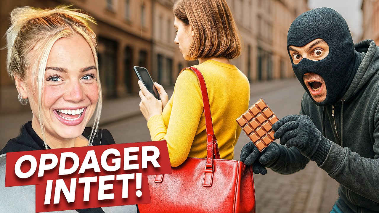 Får TYV til at putte ting i folks LOMMER!