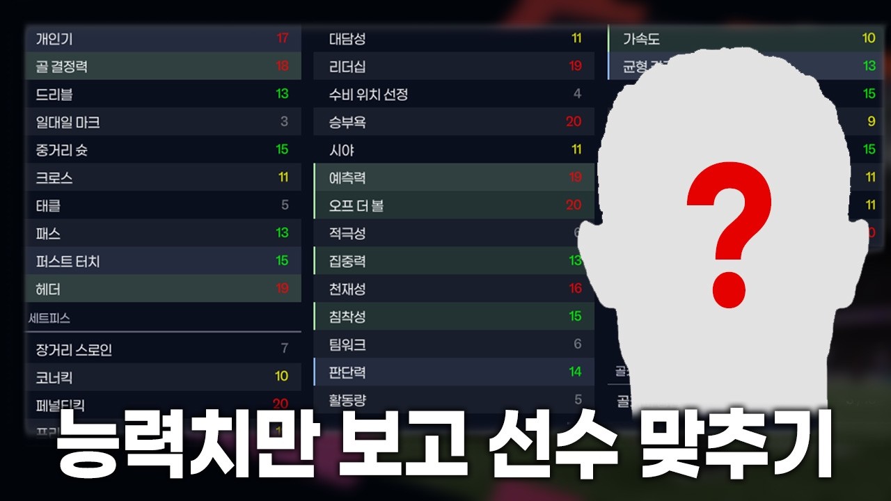 과연 FM 고인물은 능력치만 보고 누군지 맞출 수 있을까?｜FM26 선수 맞추기
