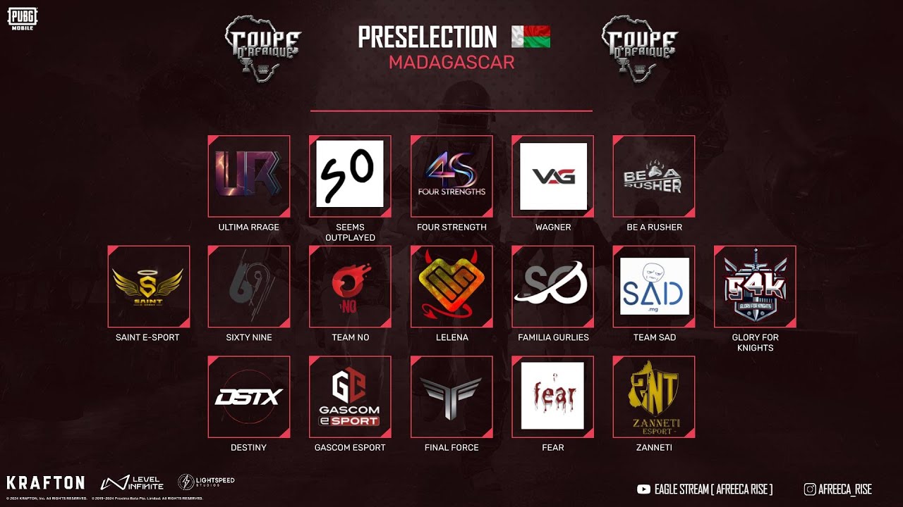 COUPE D'AFRIQUE PUBG  - SAISON 3 / PRESELECTION MADAGASCAR