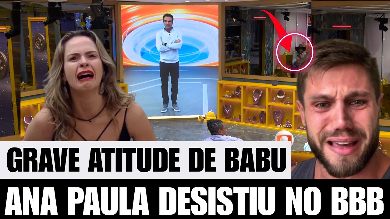 DESISTÊNCIA AGORINHA: DEVIDO À SAÚDE, ANA PAULA TOMA DECISÃO E DESISTE NO BBB26: “PREFIRO…” TADEU...
