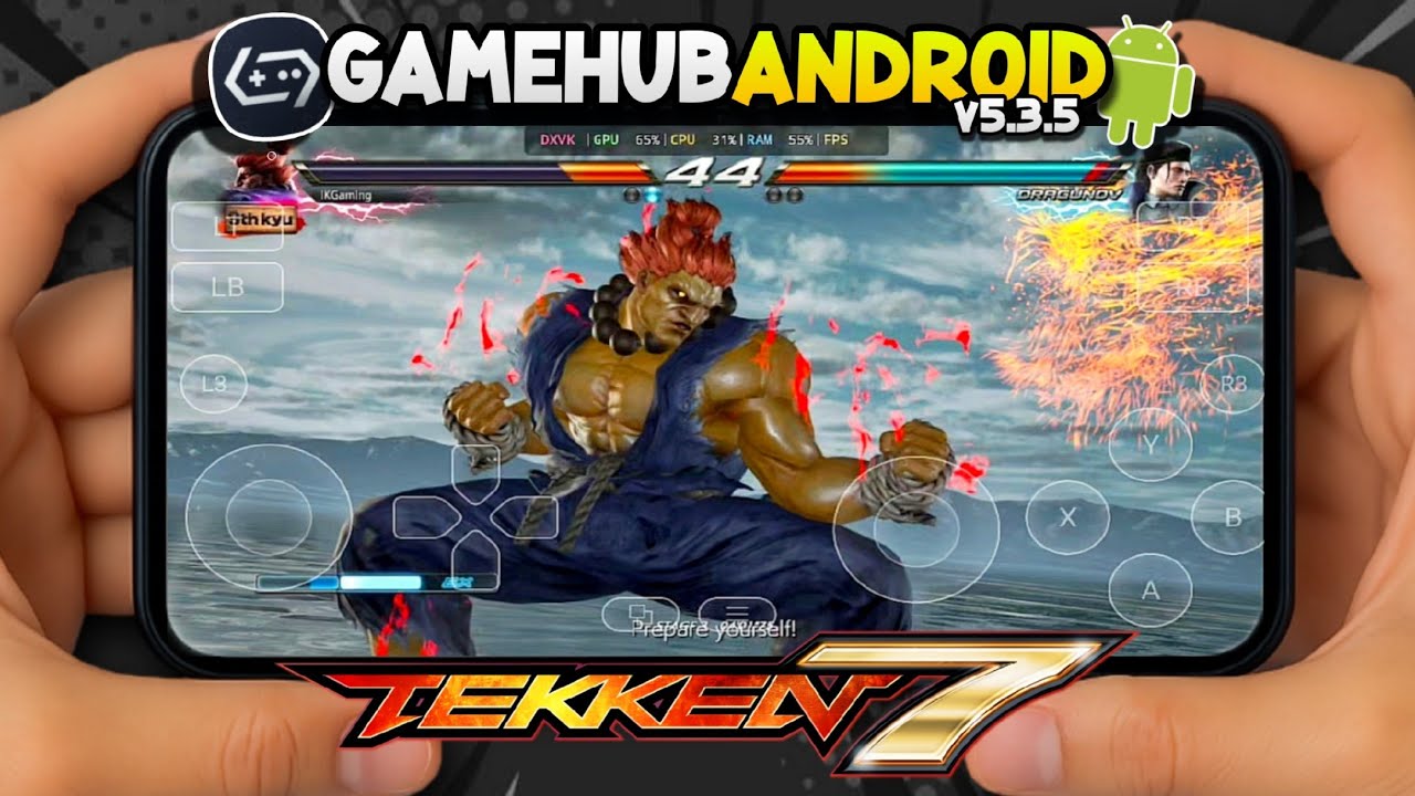 TEKKEN 7 on Android GameHub v5.3.5 Gameplay Test | Snapdragon 8s Gen 3 POCO F6 Settings 