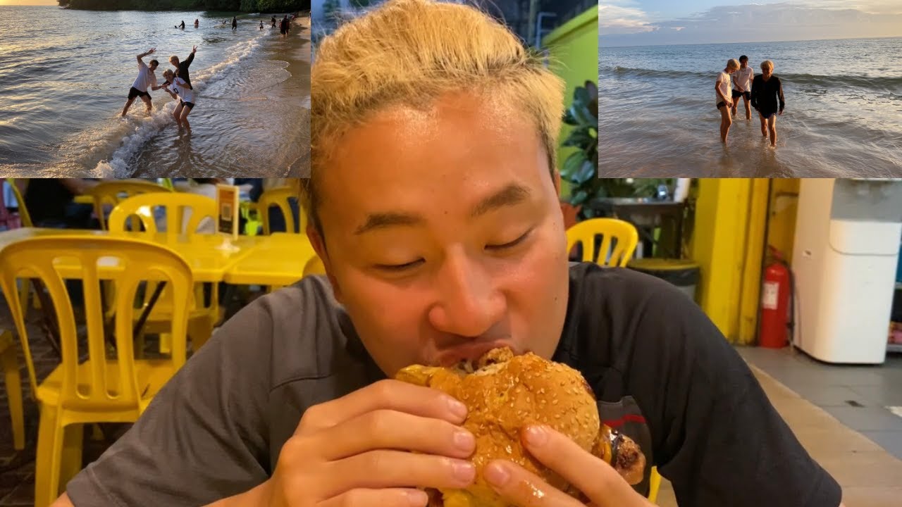 WE EXPERIENCED THE BEST SUNSET AND BURGERS ON OUR LAST DAY IN PORT DICKSON...