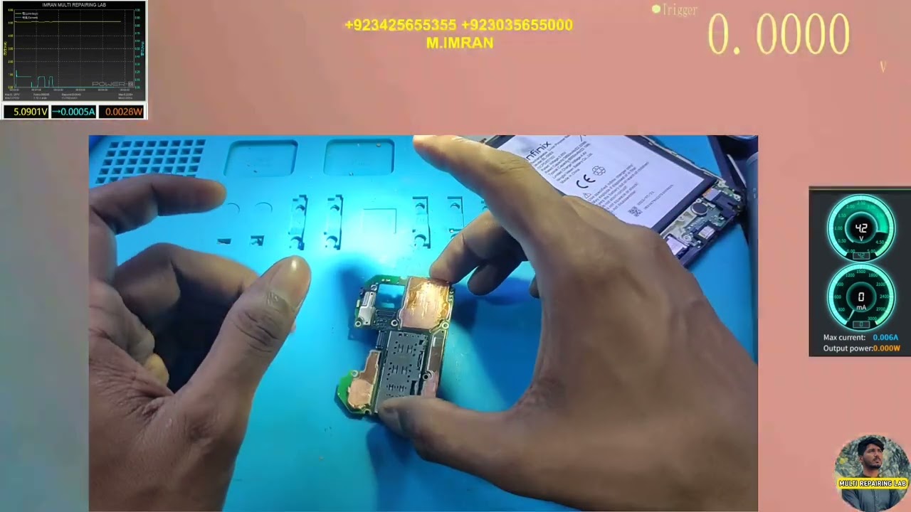 infinix Hot 30 Dead Short After Water damage Repair By MULTI REPAIRING LAB