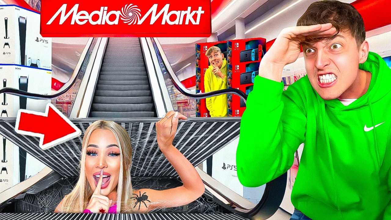 10.000€ EXTREM Hide and Seek NACHTS im MEDIA MARKT! 😱 (sie BETRÜGT)