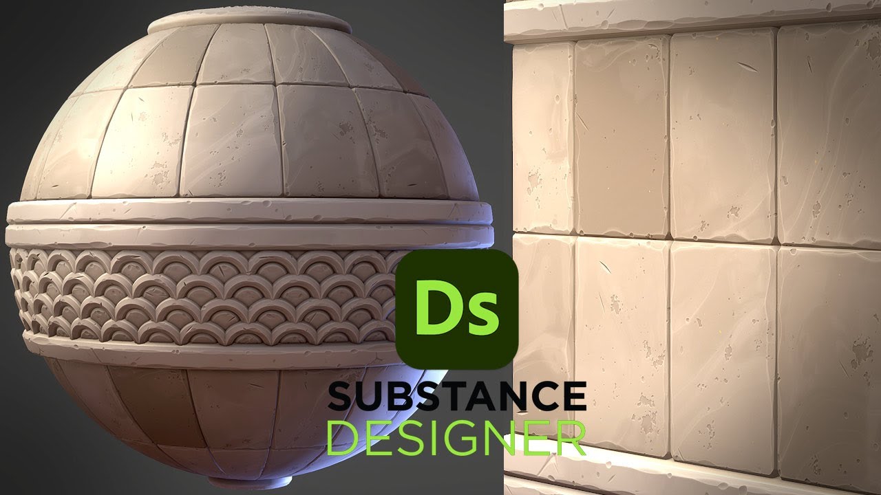 Stylized Stone Wall Trim - Substance 3D Designer