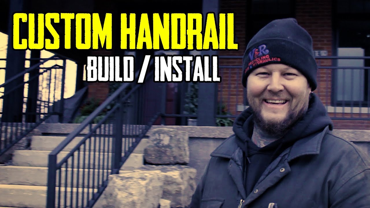Custom Made Steel Hand Rail (Fabrication, Powder Coating, Install)