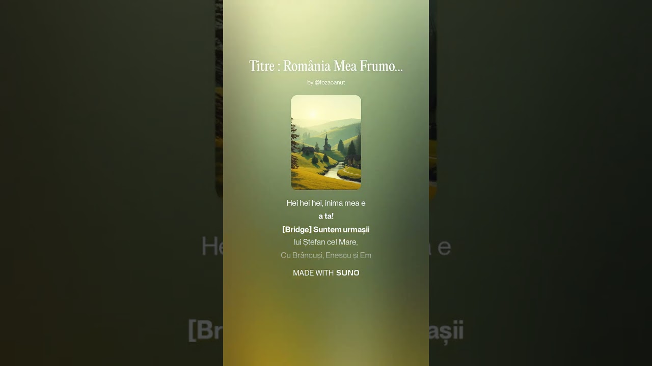 România Mea Frumoasă