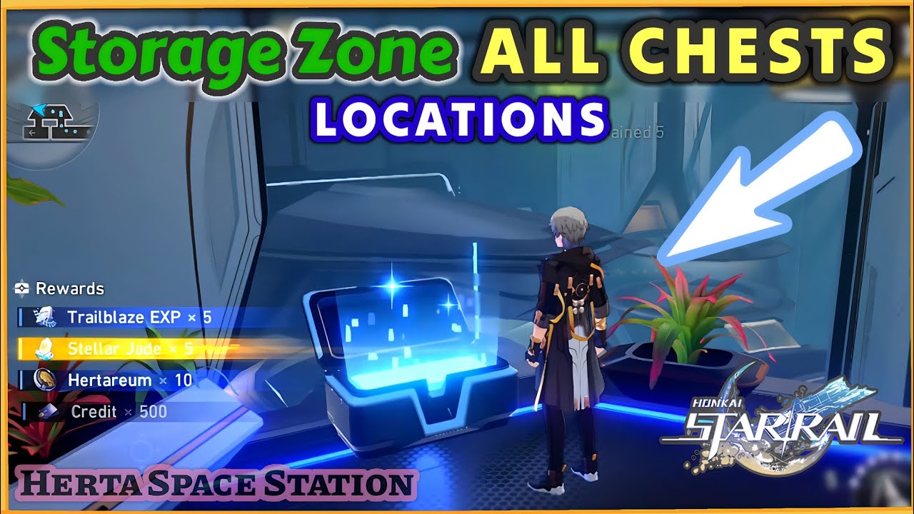 Honkai: Star Rail - STORAGE ZONE ALL Chests Locations | Herta Space Station