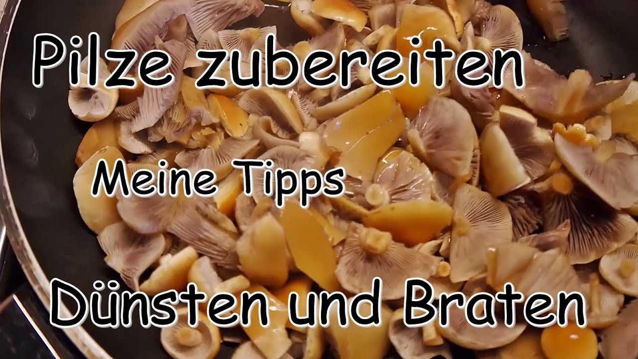 Pilze zubereiten - Dünsten und Braten - Meine Tipps
