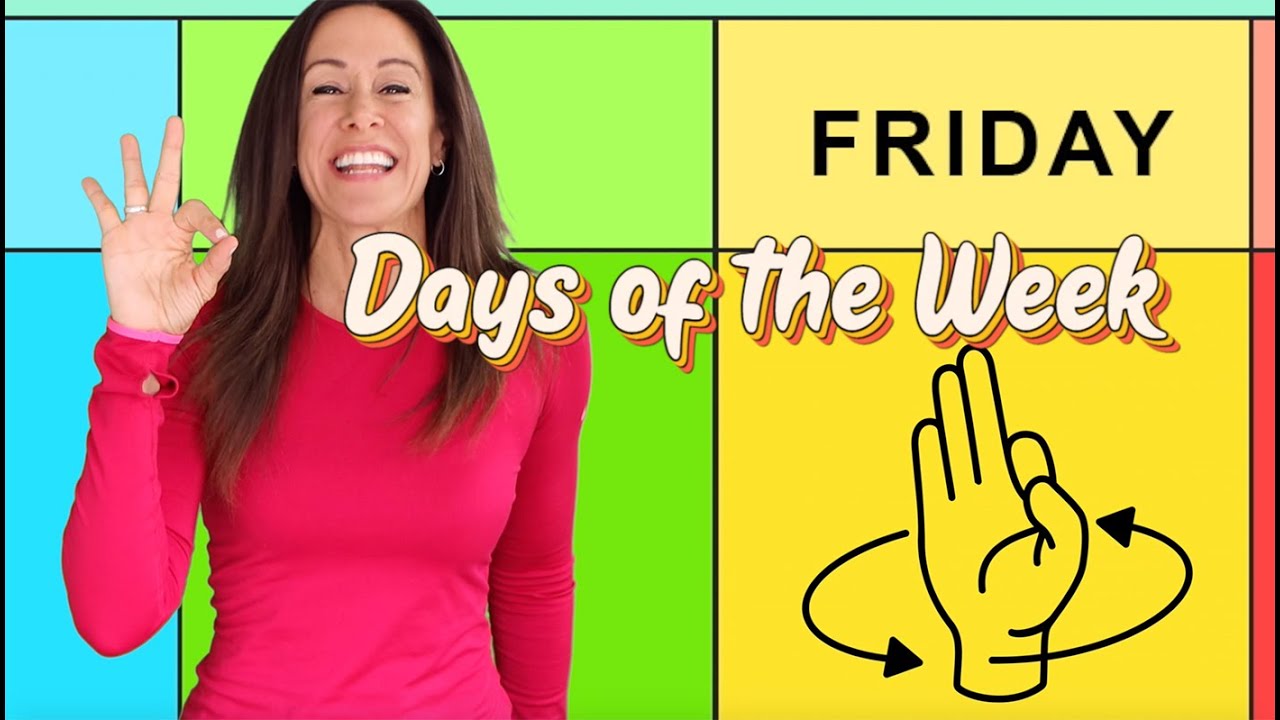 Friday In Sign Language Days of the Week Song for Children, Kids and Toddlers by Patty Shukla