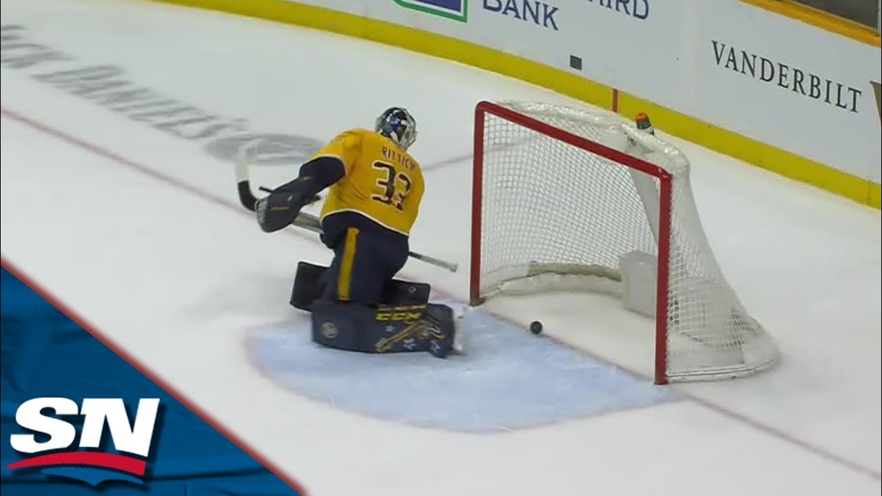 Elias Lindholm's Wrist Shot Squeaks Through David Rittich For Overtime Winner