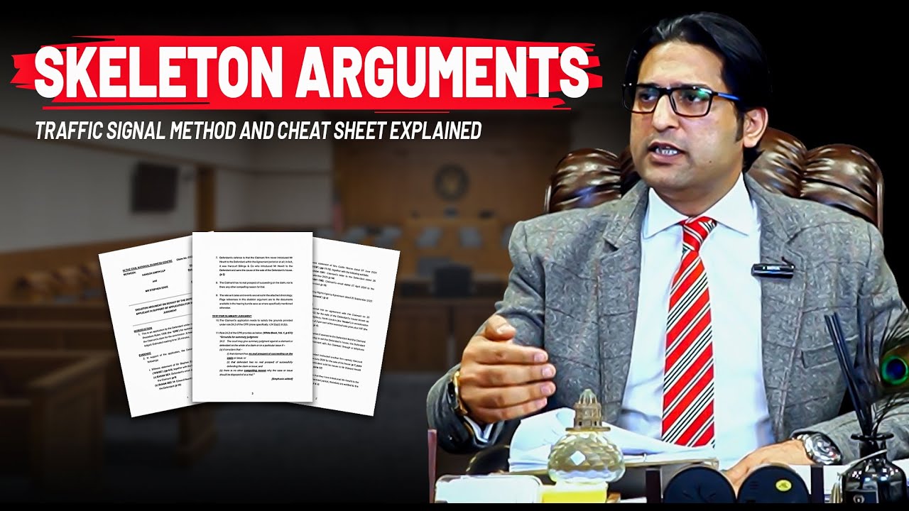 How to Write Effective Skeleton Arguments | Traffic Signal Method & Cheat Sheet Explained