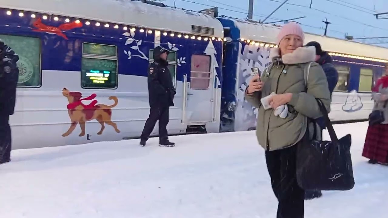 Поезд деда мороза в Петрозаводске 2026