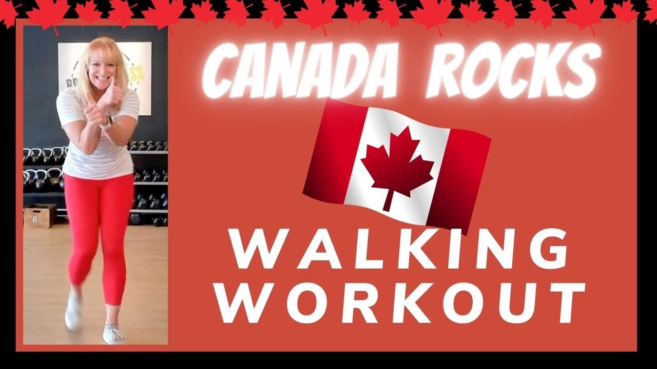 🇨🇦 CANADA Rocks Walking Workout | Canada Day Walk at Home