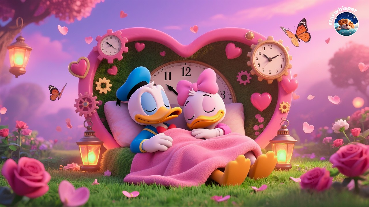 Valentine Vibes with Donald & Daisy 💖🌼 Soft Piano Music to Relax & Focus #sleepmusic
