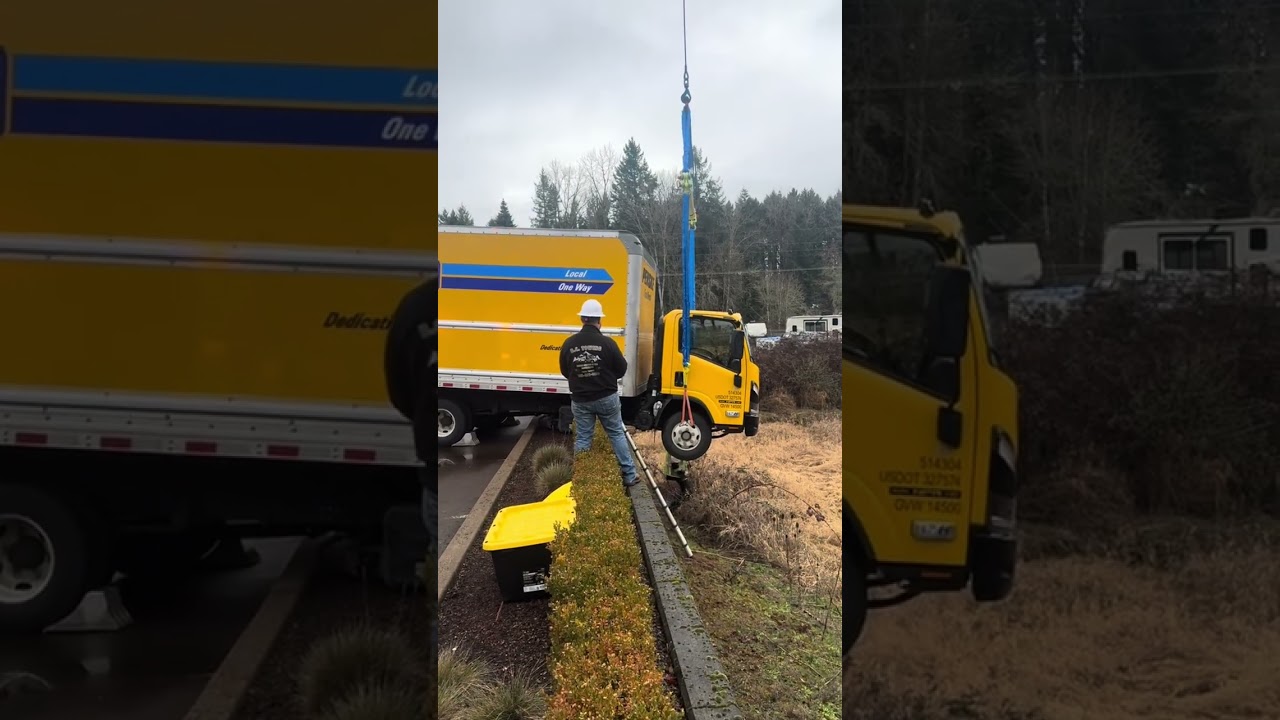 Quick and easy over the edge recovery with twin steer Jerr-Dan Rotator
