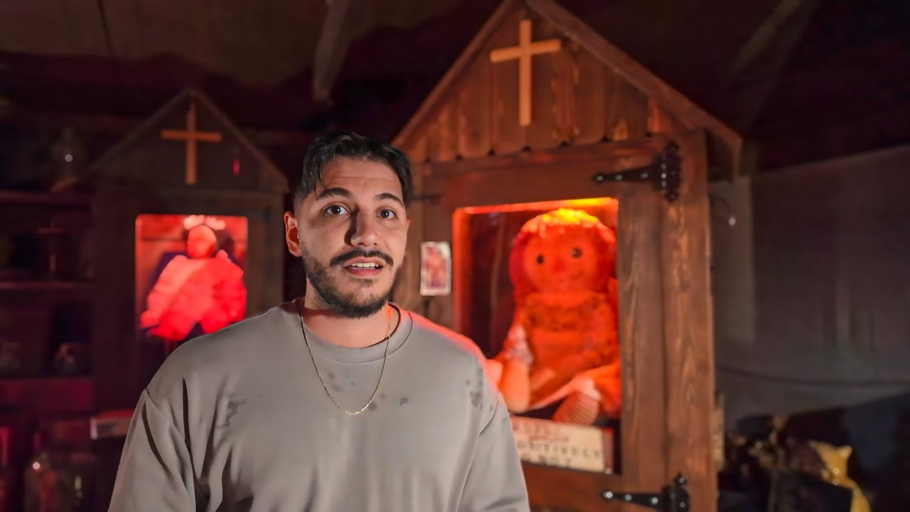 OVERNIGHT in WARREN MUSEUM with THE REAL ANNABELLE (DON'T WATCH PASS 9PM)  ft. @UnnoticedPodcast