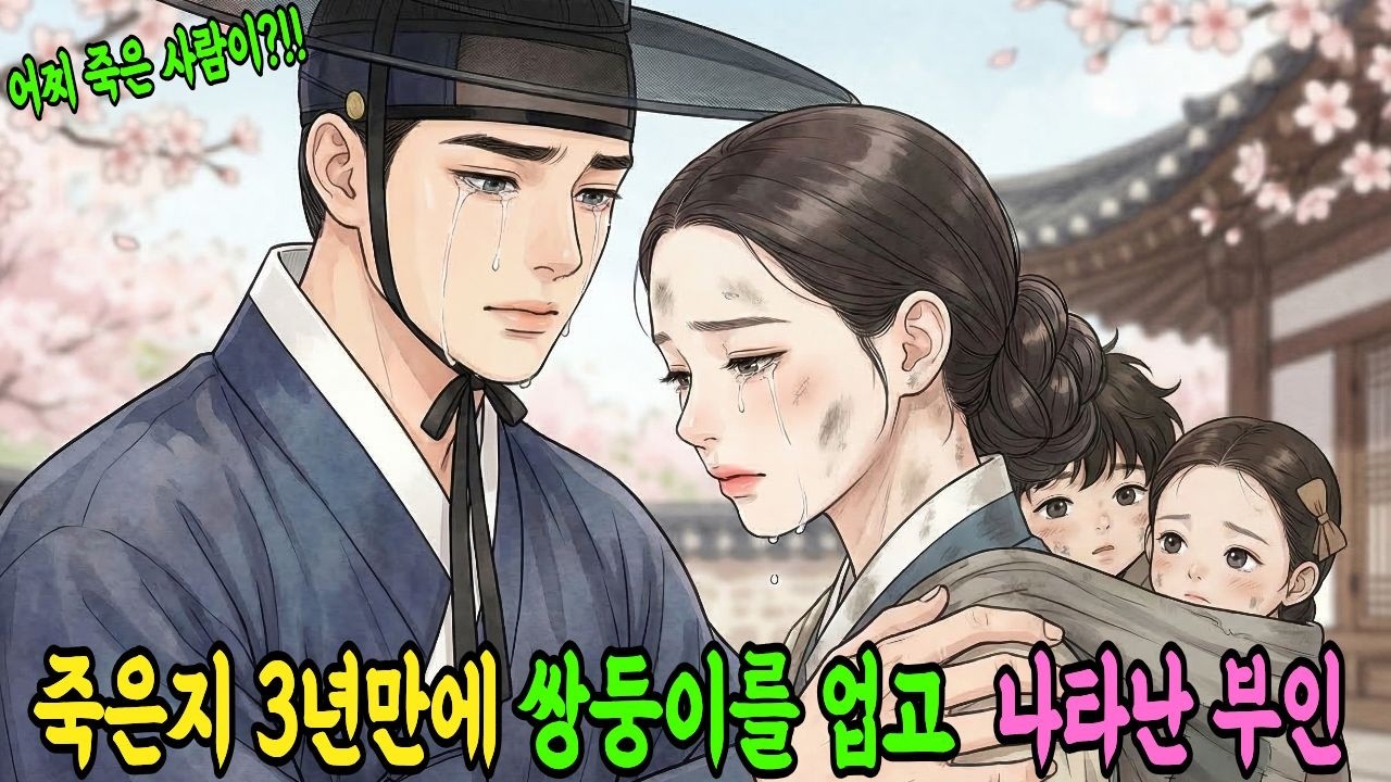 아내가 죽은지 3년, 쌍둥이를 업고 수례를 끌고 있는 아내를 본 순간 오열하는 서방님#야담 #야담비록 #조선시대 #수면동화  #감동이야기 #한국전통이야기#권선징악 #오디오북