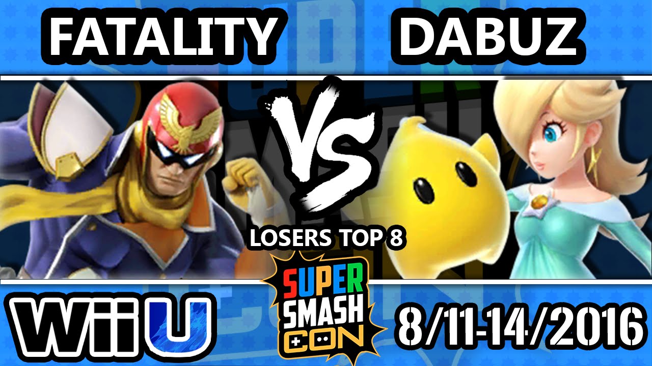 SSC 2016 SSB4 - TA | Fatality (Falcon) Vs. dT | Dabuz (Rosalina, Olimar) - Smash 4 - Losers Top 8