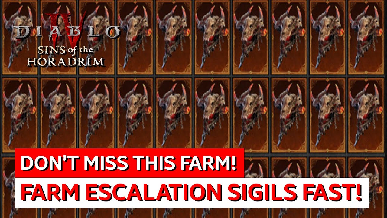 How to FARM Escalation Sigils FAST in Diablo 4, Unlock Astaroth&rsquo;s Lair & Mythic Loot!