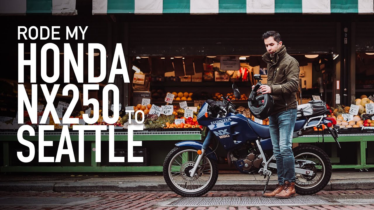 Riding my Honda NX250 to Seattle (First time since COVID started)