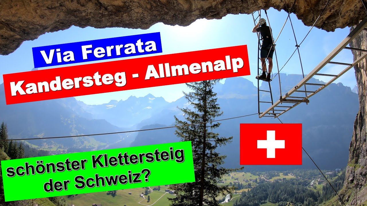 Klettersteig Kandersteg-Allmenalp (via ferrata) im Berner Oberland, SCHWEIZ 🗻😎 *komplette Begehung*