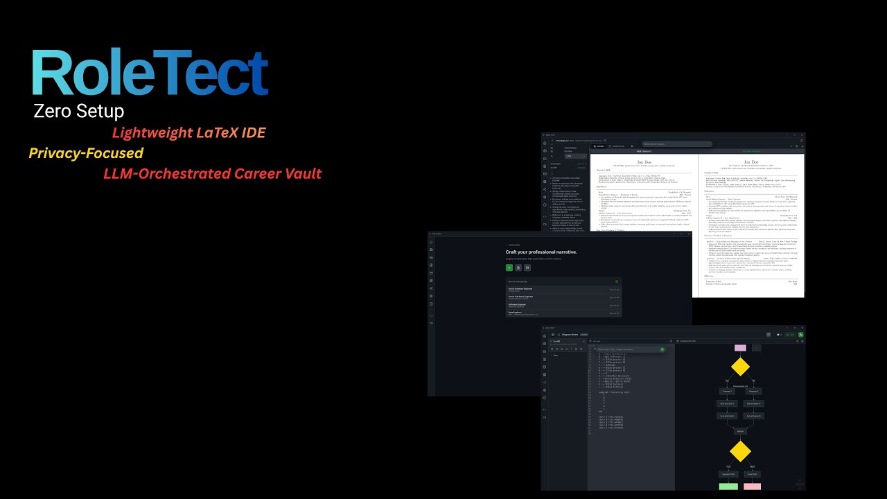 Privacy focused Overleaf!A Privacy-First, 50MB Local LaTeX IDE & AI Job Vault 🚀