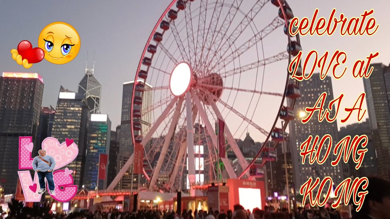 Колесо обозрения AIA в День святого Валентина 🇭🇰😍❤😍❤