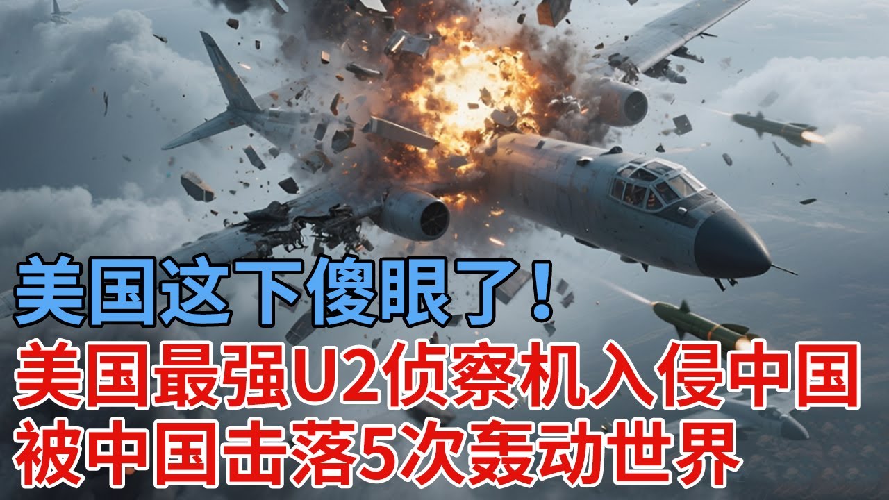美国这下傻眼了！美国最强U2侦察机入侵中国，5次被中国击落，轰动全世界