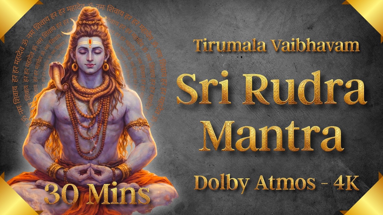 Sri Rudra Mantra – Dolby Atmos 4K | Powerful Shiva Chant | 30 Minutes power Meditation